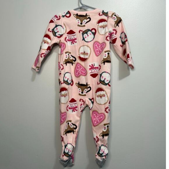 Carter’s 12 Months Christmas Fleece Footie - Picture 2 of 3